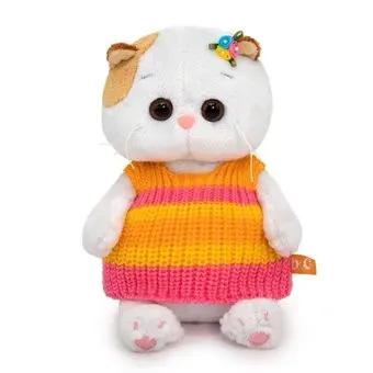 BUDI BASA Collection Кошечка Ли-Ли Baby в полосатом вязаном жилете LB-086 (20 см)