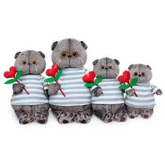 BUDI BASA Collection Басик с сердцем из фетра Ks22-193 (22 см)