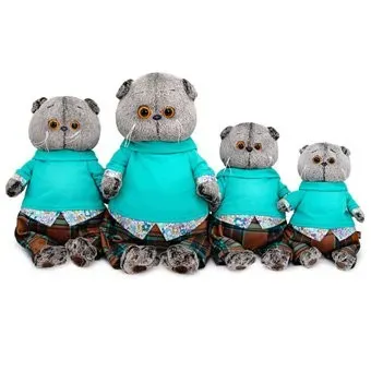 BUDI BASA Collection Басик в штанах в клетку Ks22-187 (22 см)
