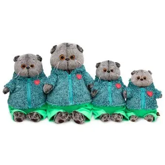 BUDI BASA Collection Басик в теплом костюме с сердечком Ks22-191 (22 см)