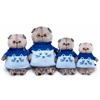 BUDI BASA Collection Басик в свитере Кот Ks30-207 (30 см)