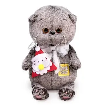 BUDI BASA Collection Басик Baby с игрушкой Дед Мороз BB-068 (20 см)