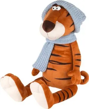 Maxitoys Luxury Тигр Гоша в вязаном шарфе и шапке MT-MRT022103-20