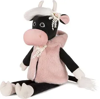 Maxitoys Luxury Коровка Даша в меховой накидке MT-MRT022010-23