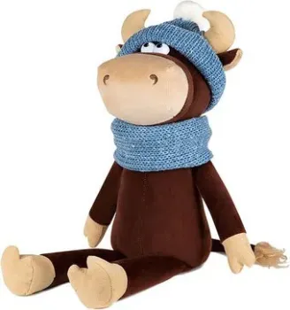 Maxitoys Luxury Бычок Василий в шарфе и шапке MT-MRT022005-23