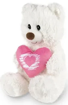 Maxitoys Мишка белый с сердцем MT-SUT061705-23