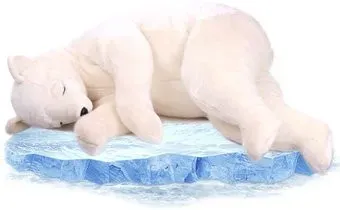 Hansa Сreation Медведь спящий белый 5013 (100 см)