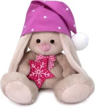 BUDI BASA Collection Зайка Ми в сиреневом колпачке SidX-351 (15 см)