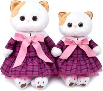 BUDI BASA Collection Кошечка Ли-Ли в платье в клетку LK24-040 (24 см)