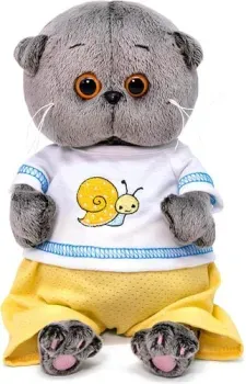 BUDI BASA Collection Басик Baby в футболке с улиткой BB-081 (20 см)