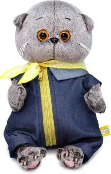 BUDI BASA Collection Басик Baby в джинсовом комбинезоне BB-079 (20 см)