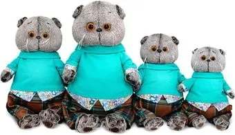 BUDI BASA Collection Басик в штанах в клетку Ks19-187 (19 см)