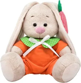 BUDI BASA Collection Зайка Ми в оранжевом комбинезоне SidX-484 (15 см)