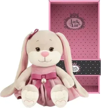 Jack&Lin Зайка в платьице с розовым поясом JL-258-20