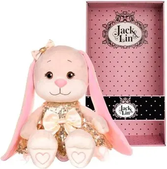 Jack&Lin Зайка в золотом платьице с пайетками JL-253-20