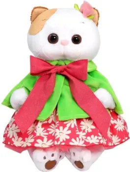 BUDI BASA Collection Кошечка Ли-Ли в зеленом пончо LK27-075 (27 см)