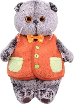 BUDI BASA Collection Басик в меховом жилете Ks22-166 (22 см)