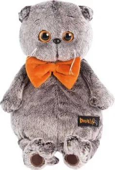 Basik & Co Басик в рыжем бархатном банте (30 см)