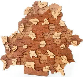 Eco-Wood-Art Карта Беларуси МИНИ
