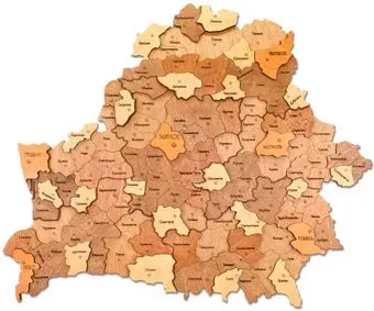 Eco-Wood-Art Карта Беларуси