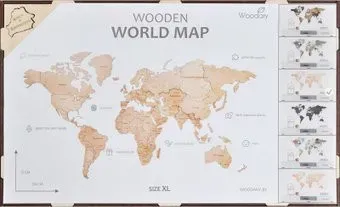 Woodary Карта мира XL 3146