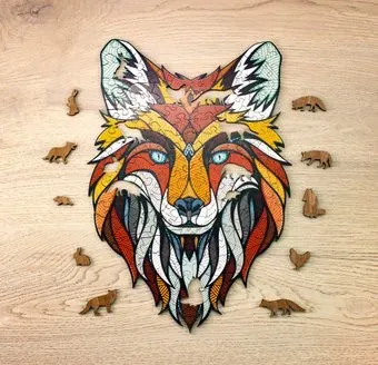 Eco-Wood-Art Лис в деревянной упаковке