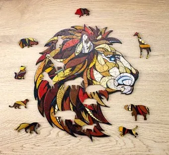 Eco-Wood-Art Лев в крафтовой упаковке