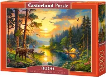 Castorland Закат над лесной рекой C-300686 (3000 эл)