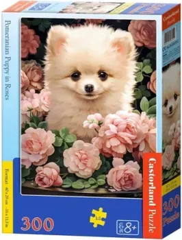 Castorland Щенок померанского шпица в розах В-030552 (300 эл)