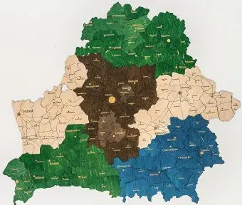 Woodary Карта Республики Беларусь 3261 (на белорусском языке)