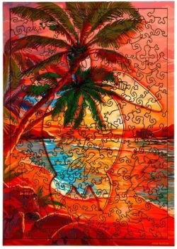 Puzzle Закат на море 9341554