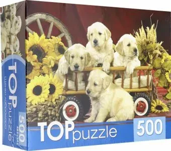 Top Puzzle Щенки лабрадора КБТП500-6799 (500эл)