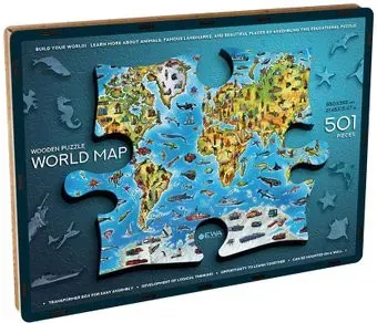 Eco-Wood-Art World Map (501 эл)