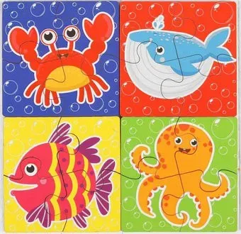 WoodLand Toys Морские жители 4446043 (16 эл)