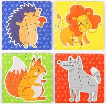 WoodLand Toys Дикие животные 4446041 (16 эл)