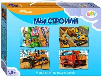 Step Puzzle Мы строим! 4 в 1 3948096