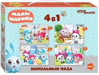Step Puzzle Малышарики 4 в 1 2846380 (30 эл)