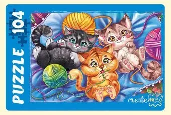 Рыжий кот Забавные котики №2 П104-6505 (104 эл)