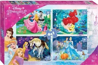 Step Puzzle Принцессы Disney 4 в 1 92316 (266 эл)