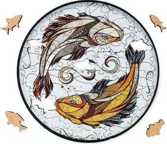 Eco-Wood-Art Карпы Кои (S, деревянная упаковка, 80 эл)