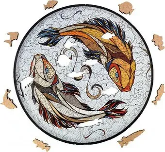 Eco-Wood-Art Карпы Кои (M, деревянная упаковка, 150 эл)