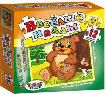 Topgame Веселые пазлы. Медвежонок с медом 01245
