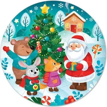 Puzzle Time Праздник у зверят В елочном шаре 7674928