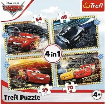 Trefl Дисней. Тачки 3 34608 (4 в 1)