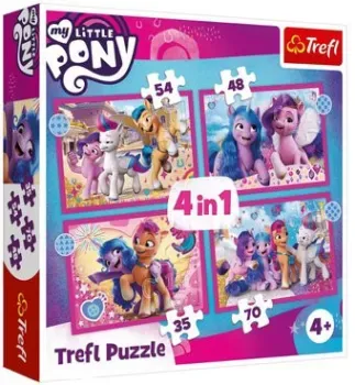 Trefl Разноцветные пони. My Little Pony 34375 (4 в 1)