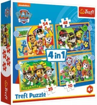 Trefl Праздничный щенячий патруль 34395 (4 в 1)