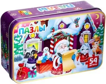 Puzzle Time Домик Дедушки Мороза 4868655 (54 эл)