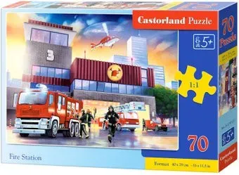 Castorland Premium Пожарная станция B-070121 (70 эл)