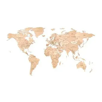 Eco-Wood-Art «Карта Мира Medium» Антачед Уорлд