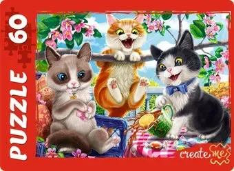 Рыжий кот Забавные котики №4 П60-5879 (60 эл)